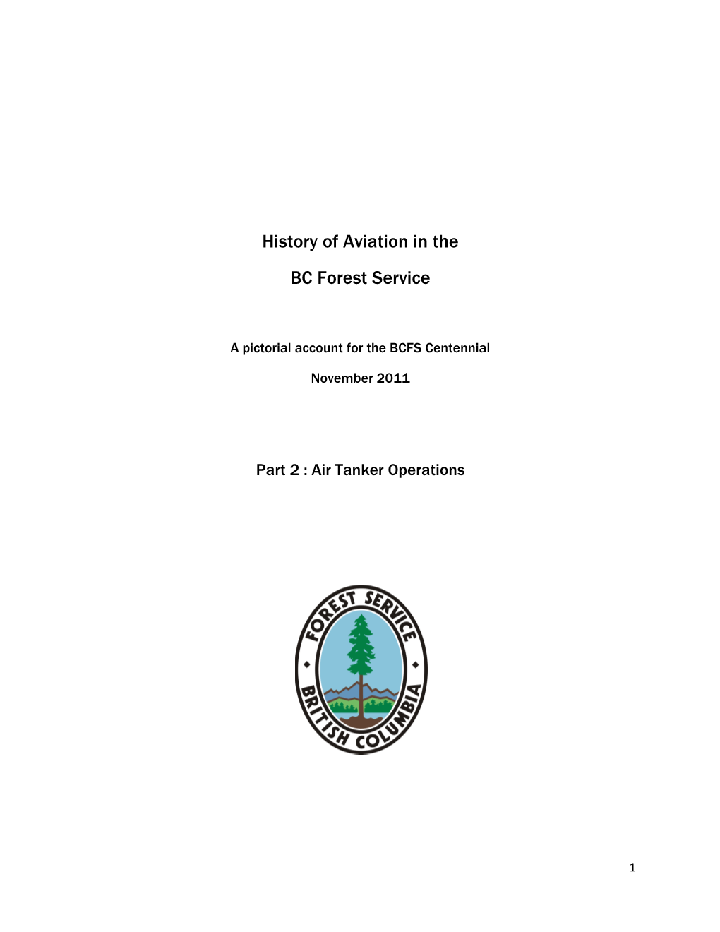 History of Aviation in the BC Forest Service