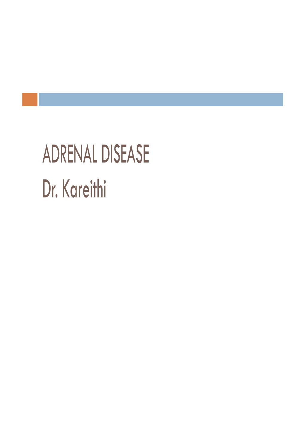 Adrenal Disorders