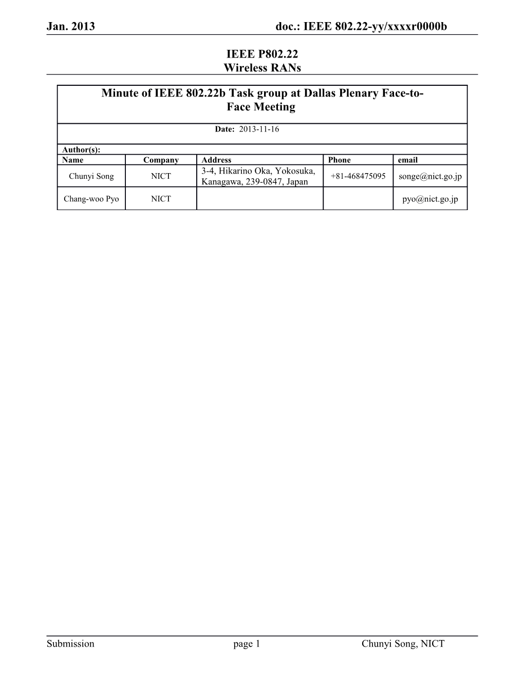 Doc.: IEEE 802.22-Yy/Xxxxr0 s3