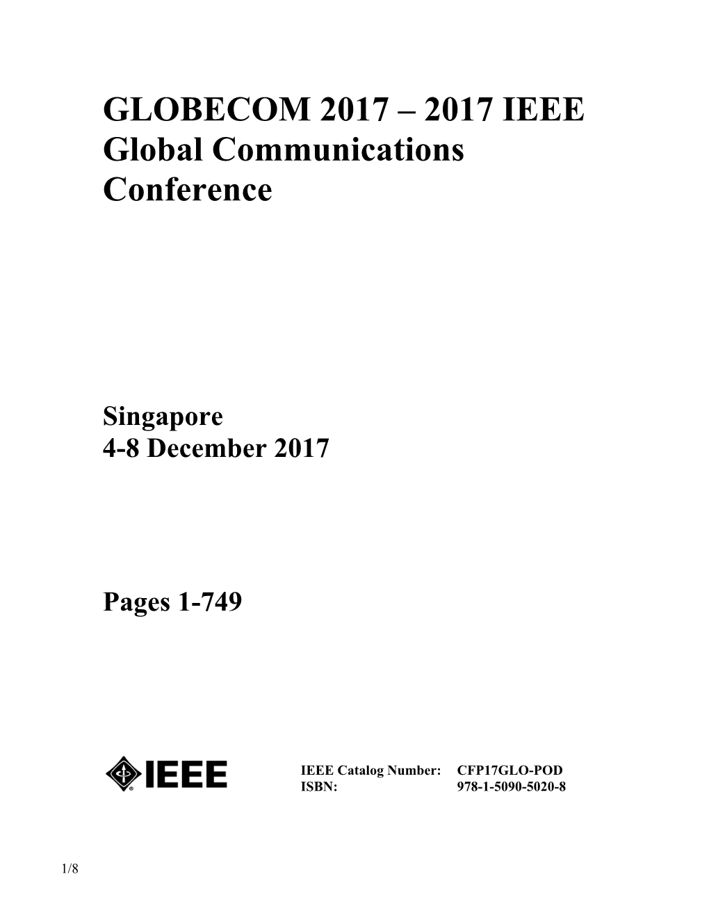 2017 IEEE Global Communications Conference