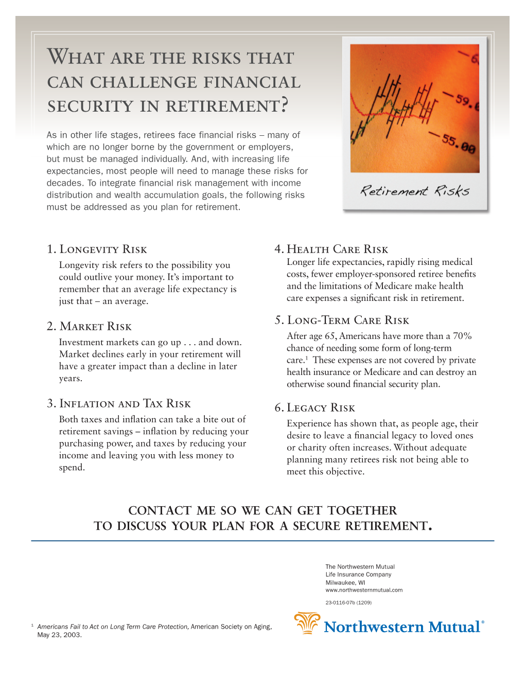 What Are the Risks That Can Challenge Financial Security in Retirement?