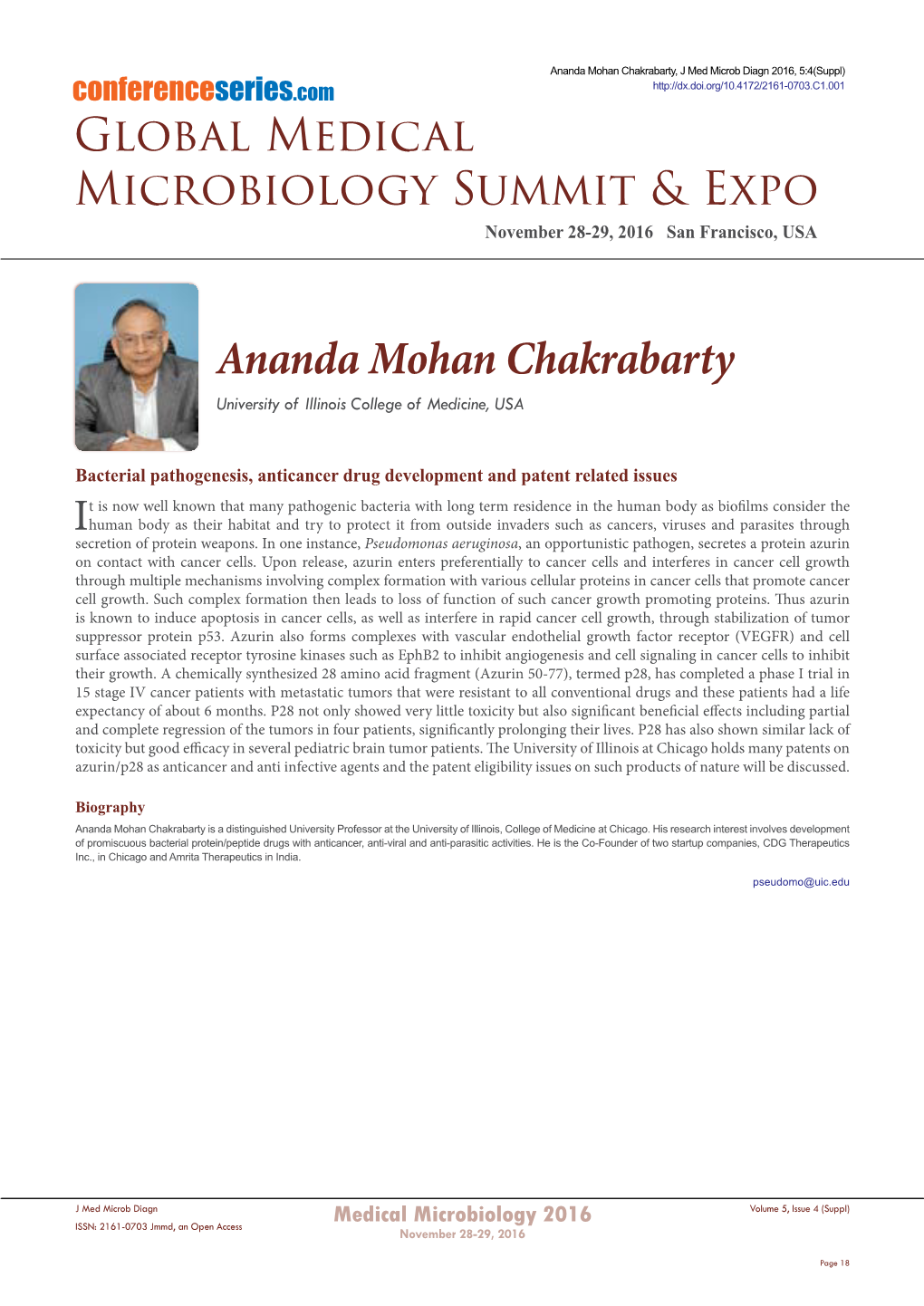 Ananda Mohan Chakrabarty