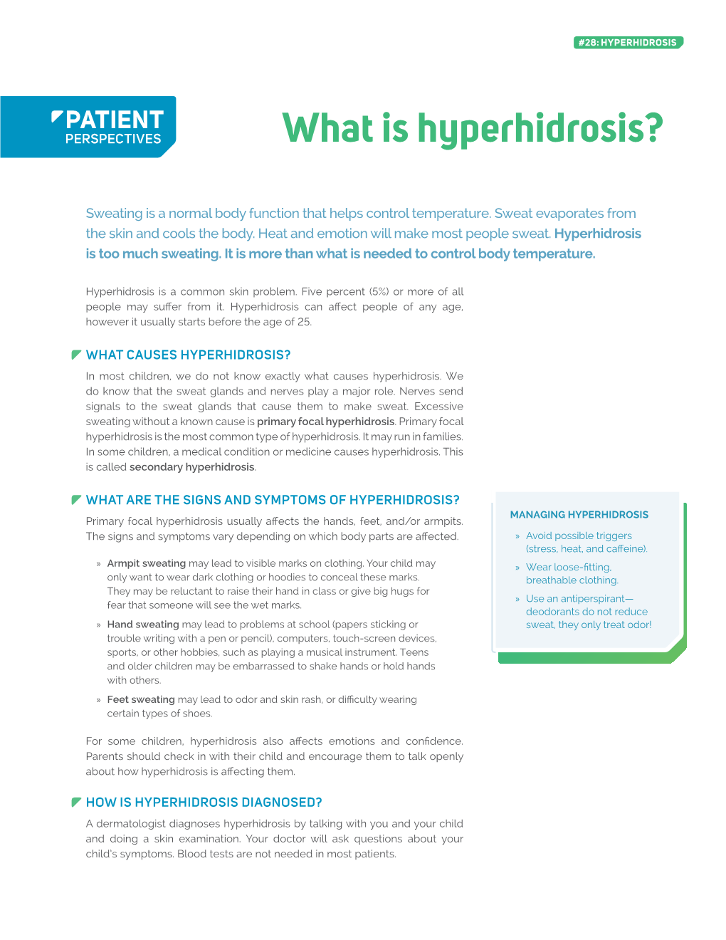 What Is Hyperhidrosis?
