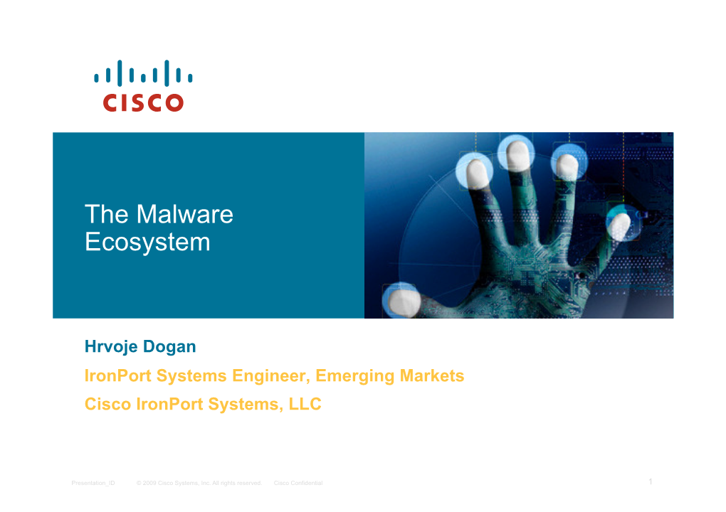 The Malware Ecosystem