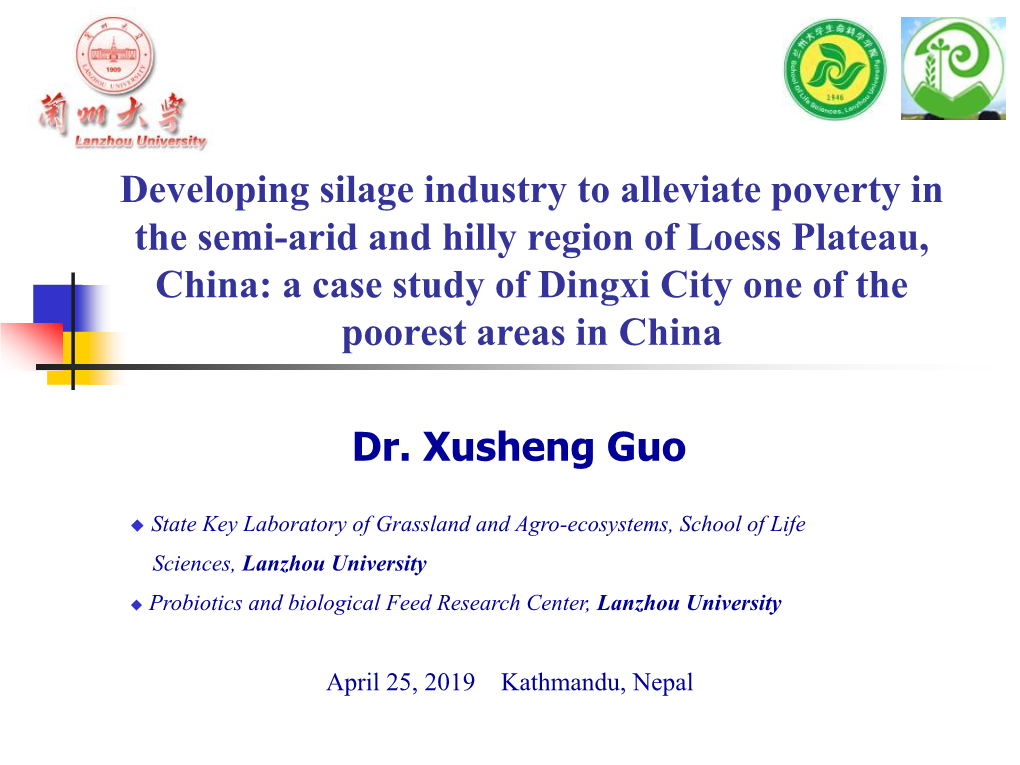 Developing the Silage Industry to Alleviate Poverty