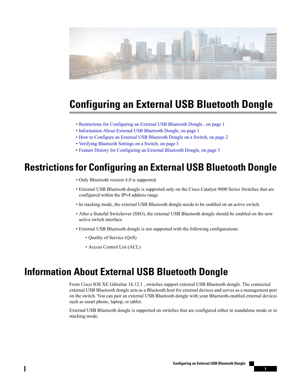 Configuring an External USB Bluetooth Dongle