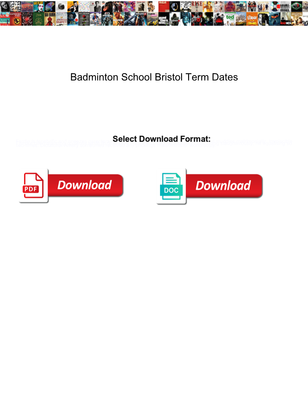 Badminton School Bristol Term Dates