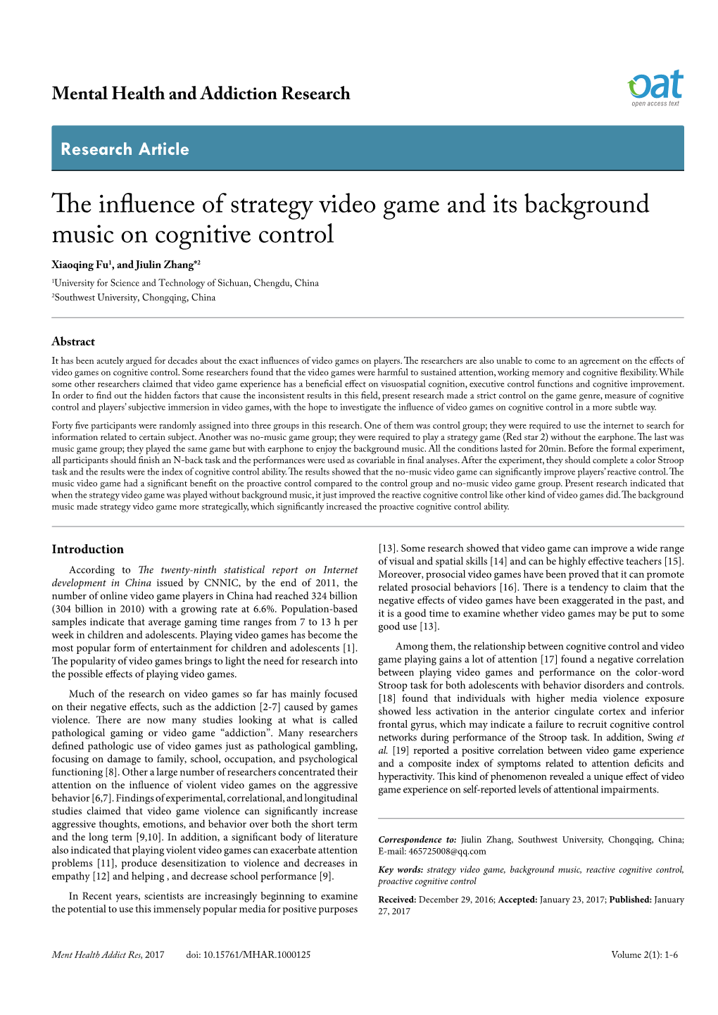 The Influence of Strategy Video Game and Its Background Music On