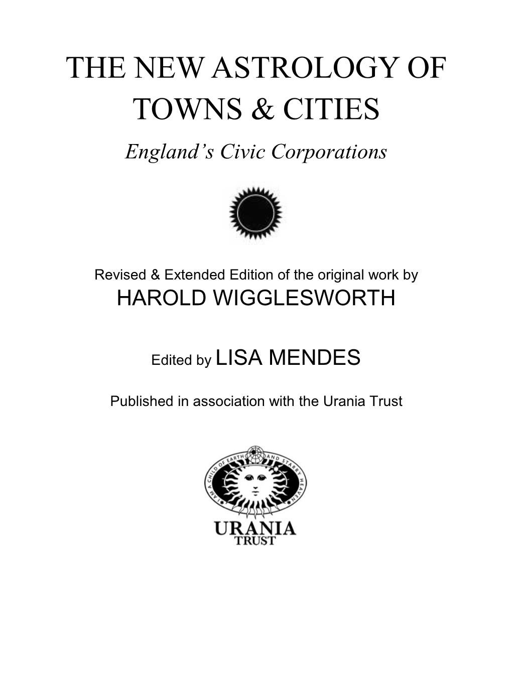The New Astrology of Towns & Cities