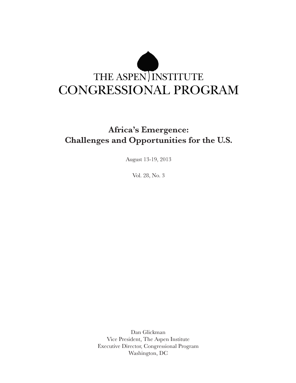 Congressional Program