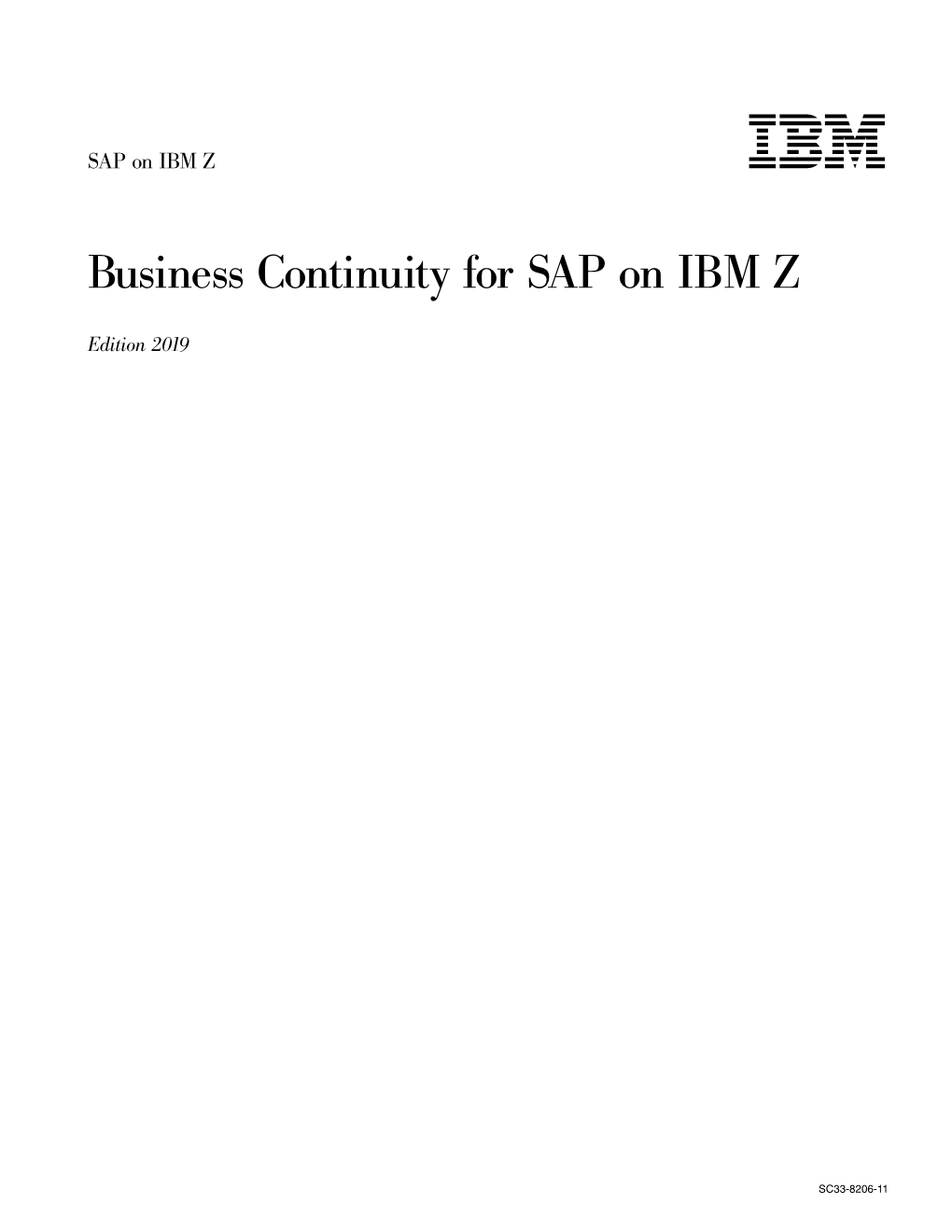 Business Continuity for SAP on IBM Z