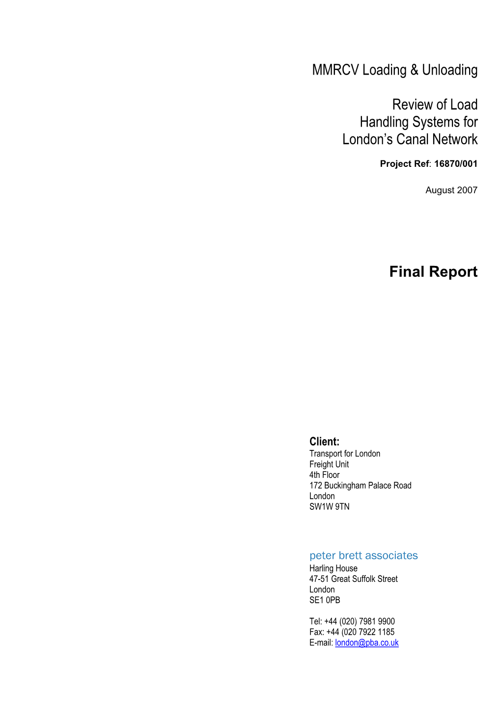 Review of Loading and Unloading Equipment Final 2.Doc