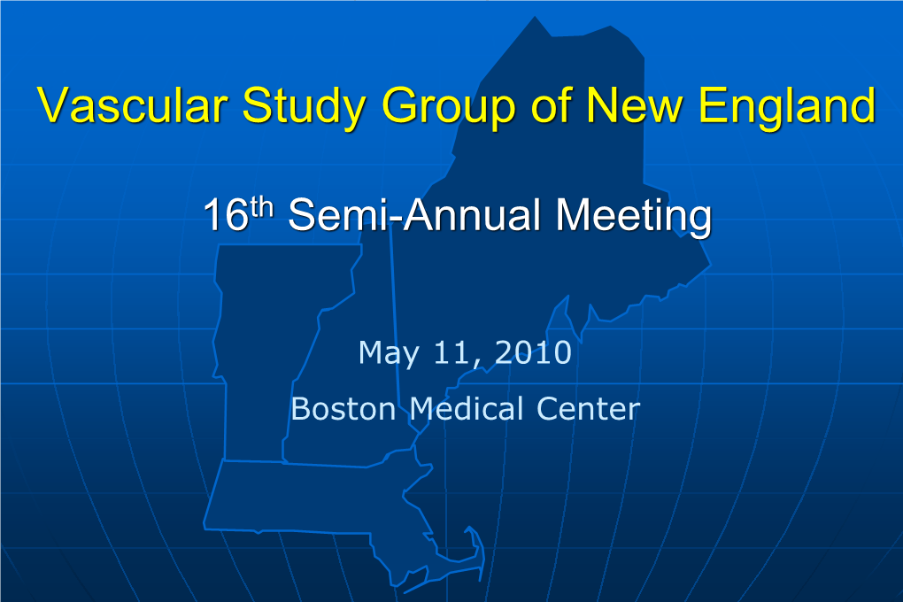 Boston Medical Center VSGNE 2003 9 Member Hospitals