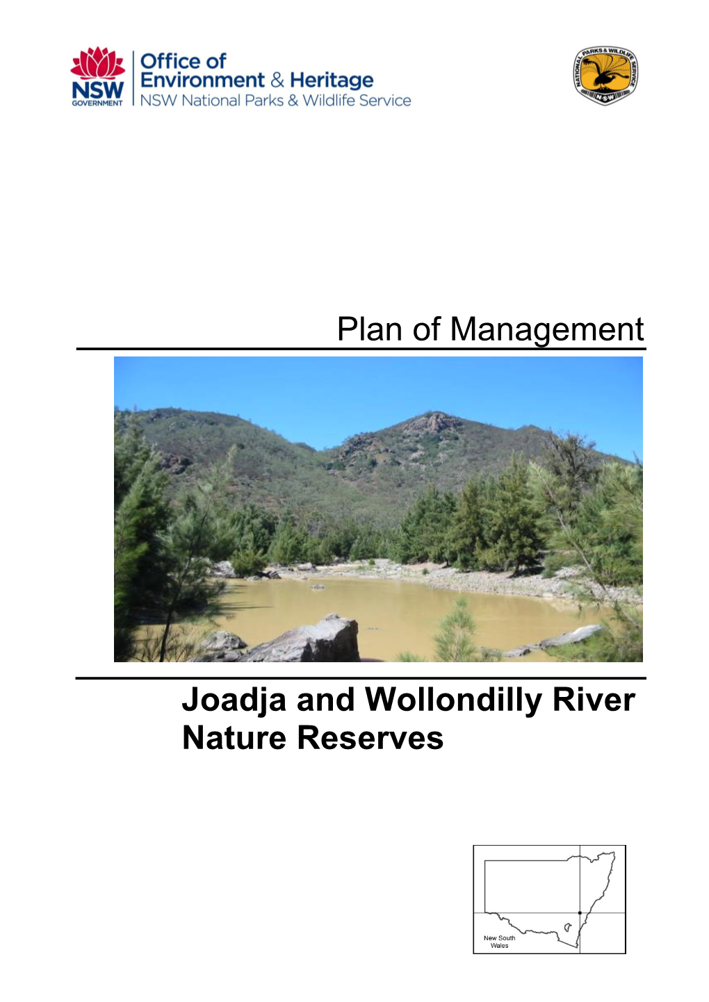 Plan of Management Joadja and Wollondilly River Nature Reserves