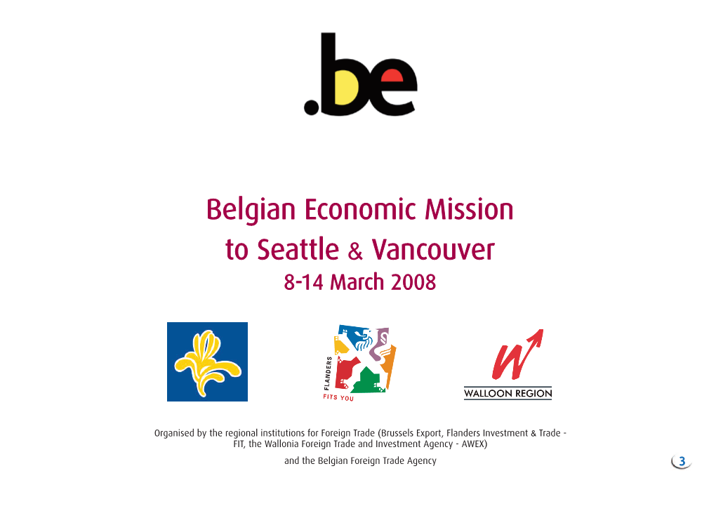 Belgian Economic Mission to Seattle & Vancouver