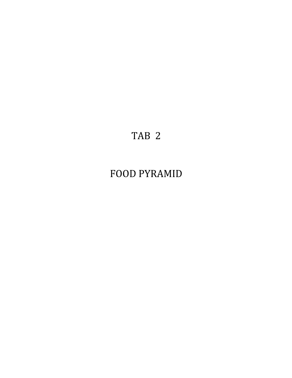 Tab 2 Food Pyramid