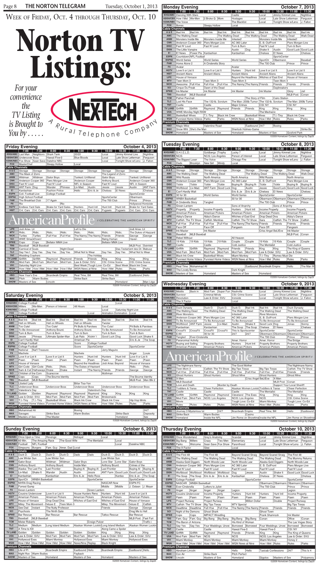 08 10-1-13 TV Guide.Indd