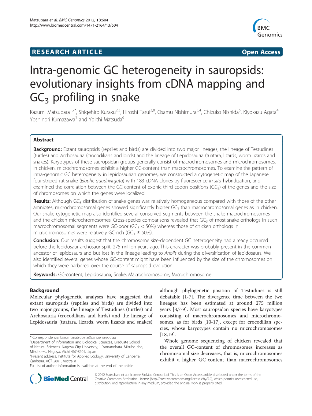 Intra-Genomic GC Heterogeneity in Sauropsids