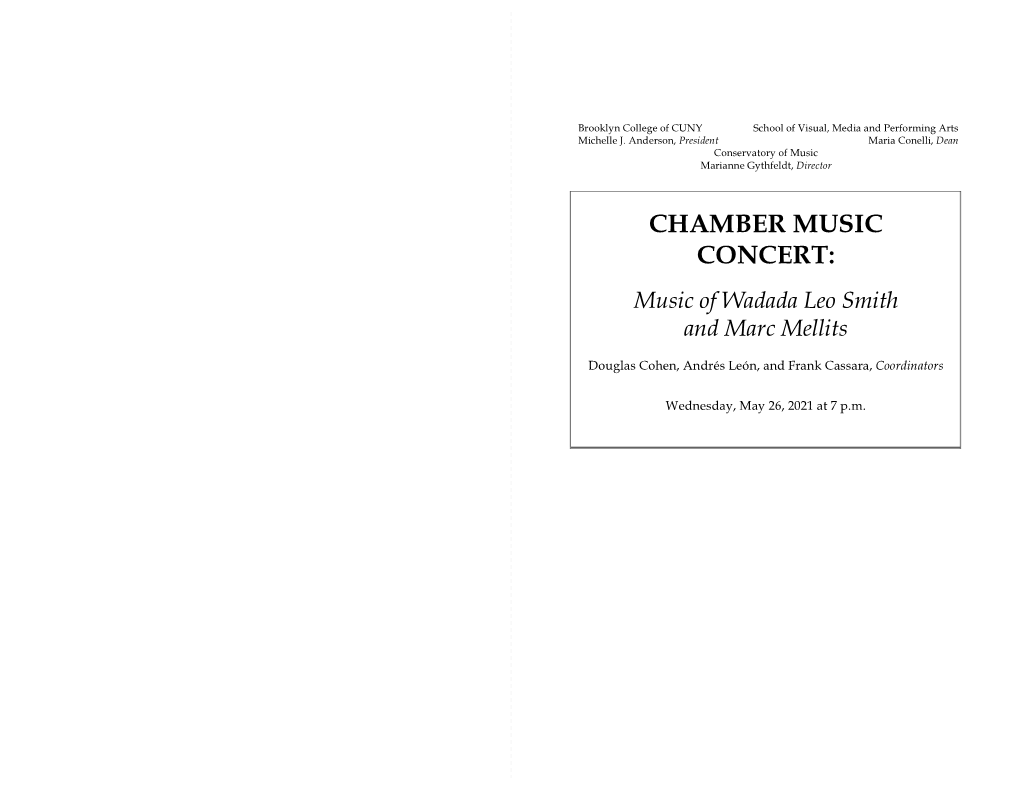 Chamber Music Concert