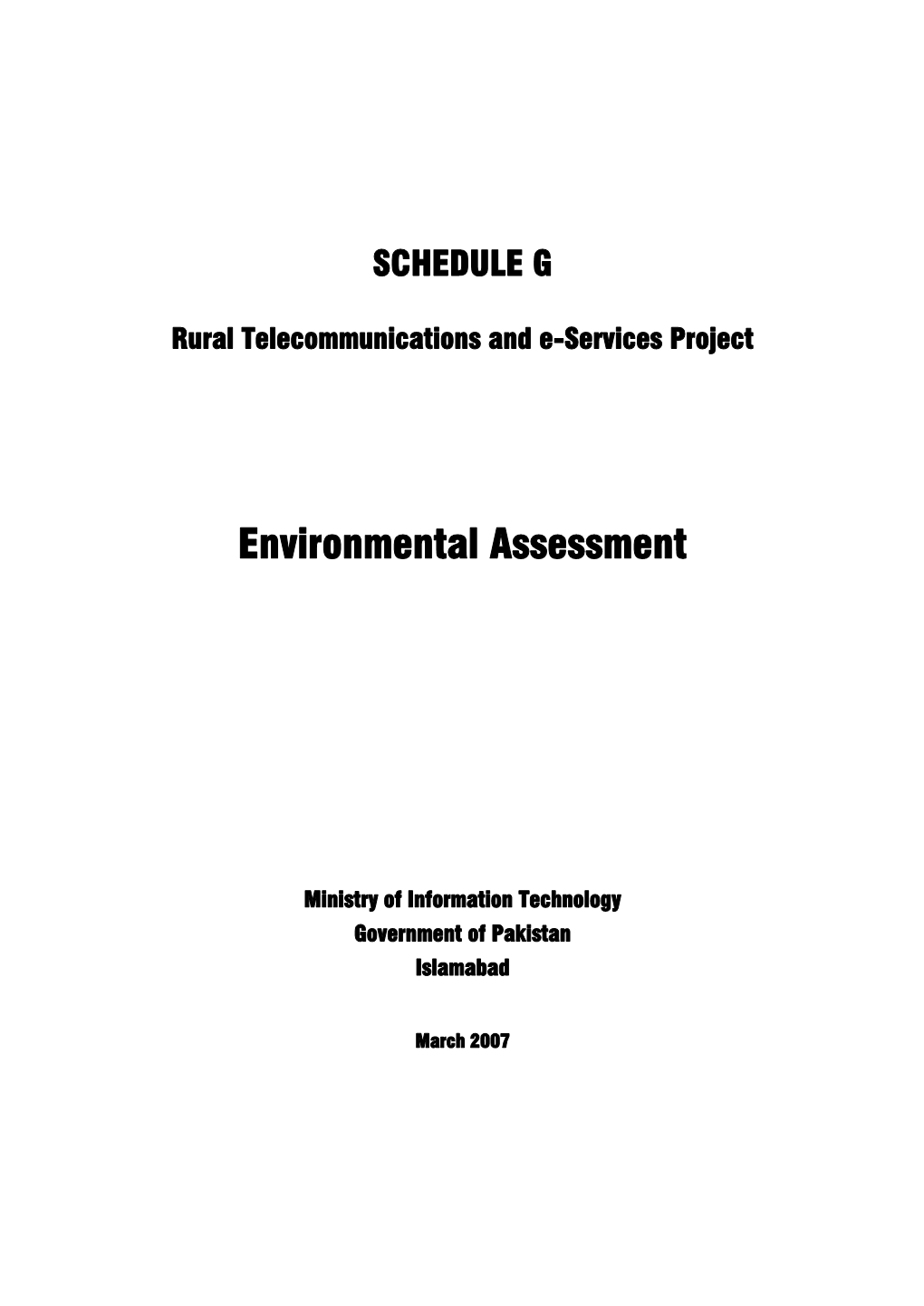 Environmental Assessment