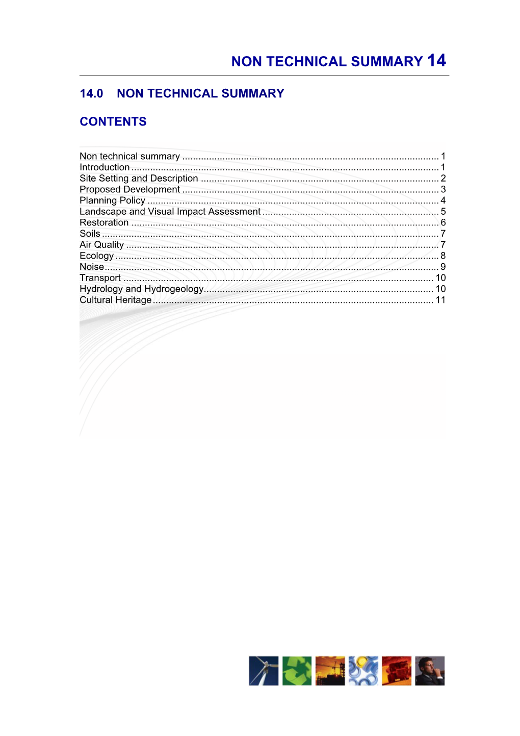 Non Technical Summary 14