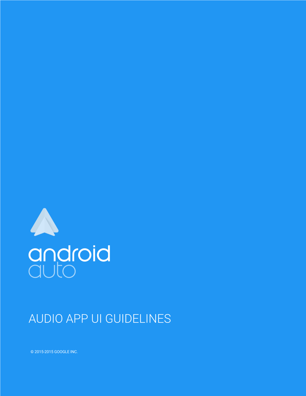 Audio App UI Guidelines