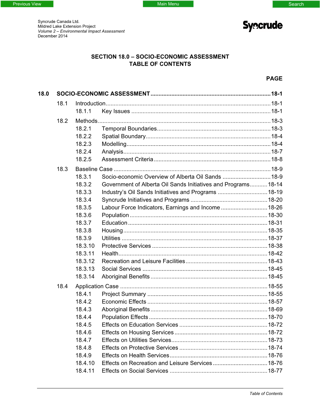 Vol 2 Sec 18 Socio Economic