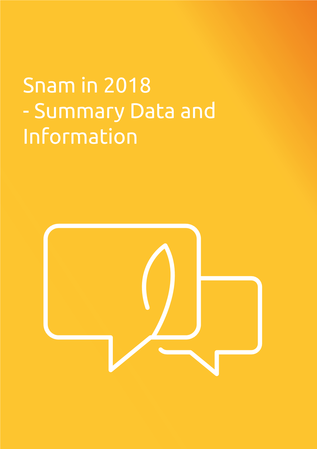 Snam in 2018 - Summary Data and Information