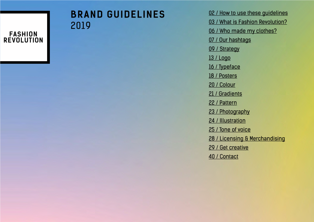 Brand Guidelines 2019
