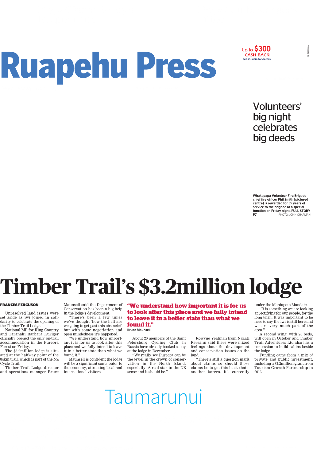 Taumarunui Timber Trail's $3.2Million Lodge