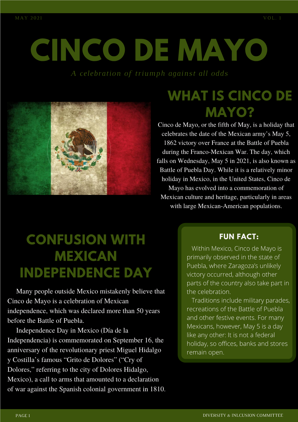 CINCO DE MAYO a Celebration of Triumph Against All Odds