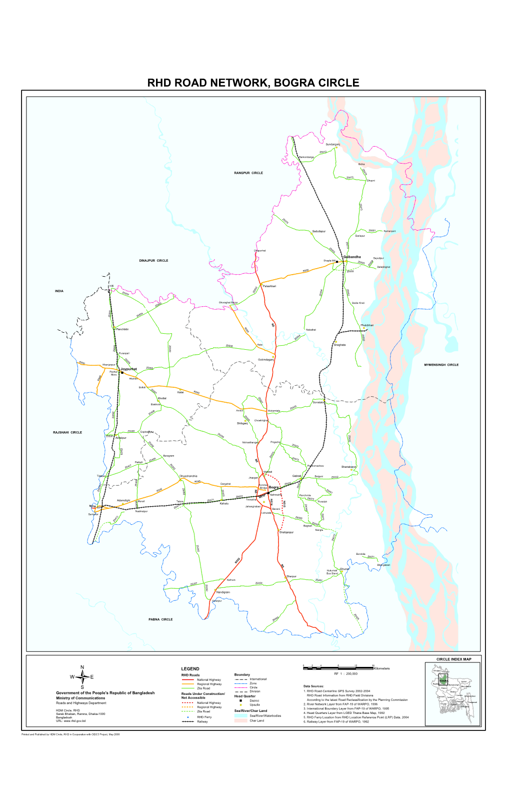 Rhd Road Network, Bogra Circle