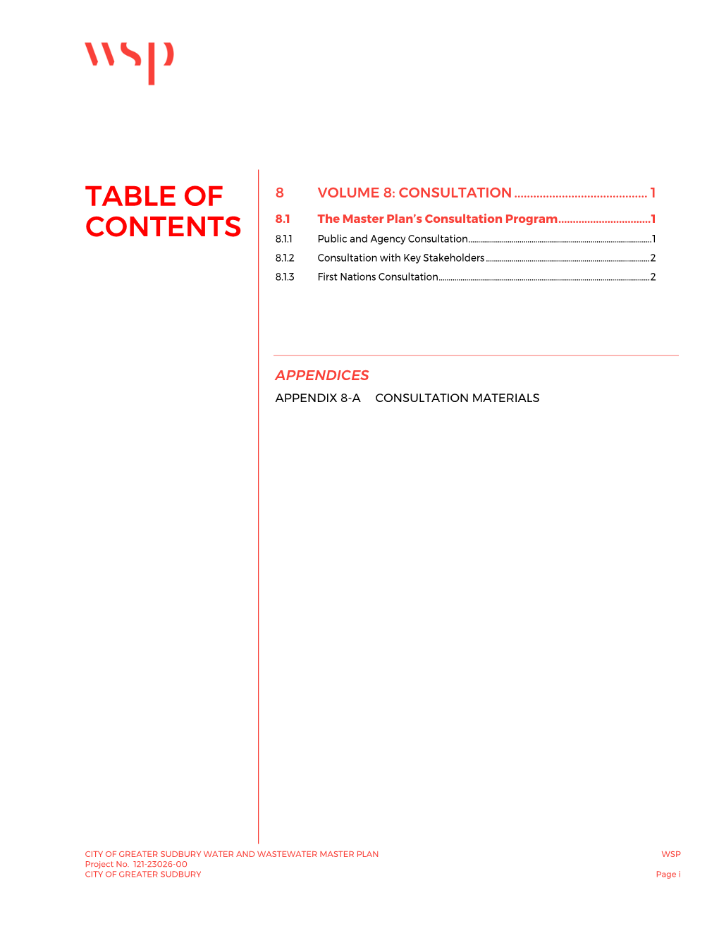 Table of Contents