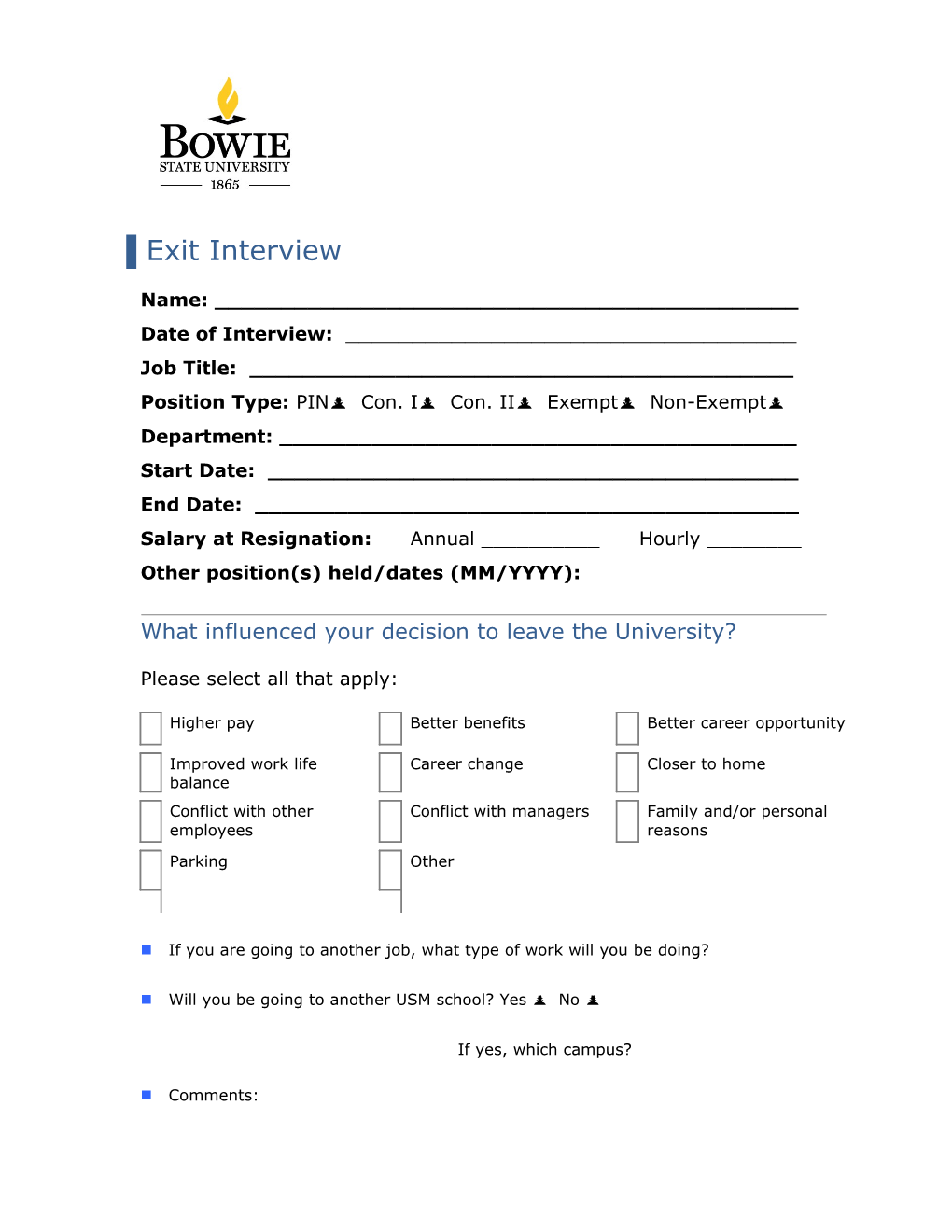 Exit Interview Template s1