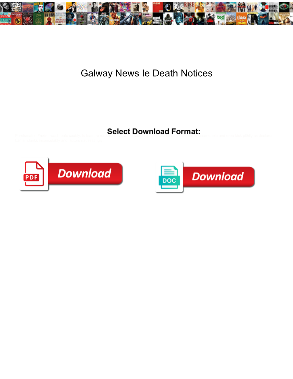 Galway News Ie Death Notices