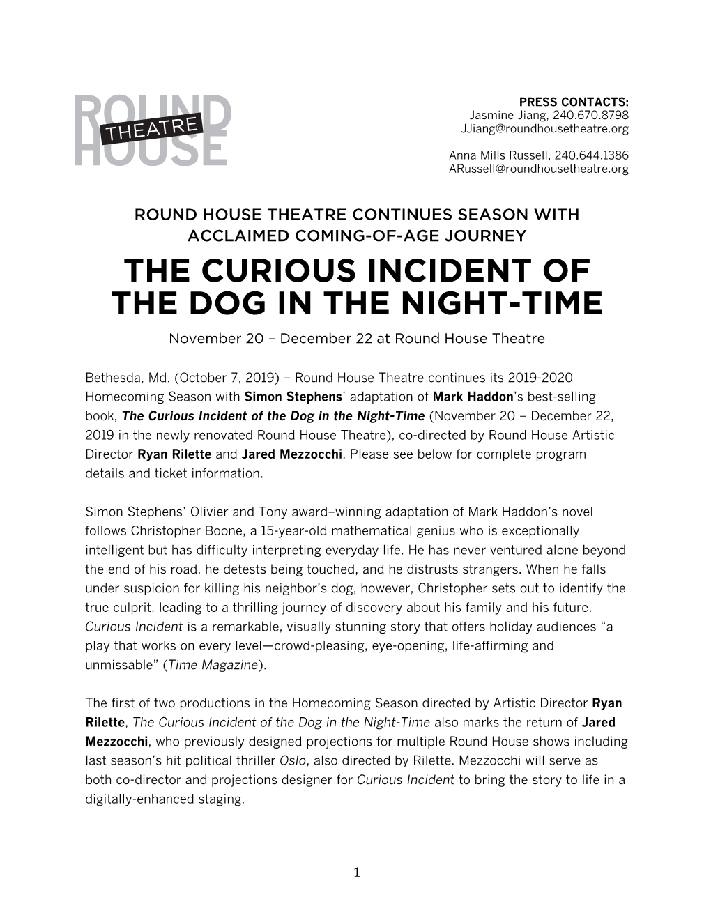 The Curious Incident of the Dog in the Night-Time