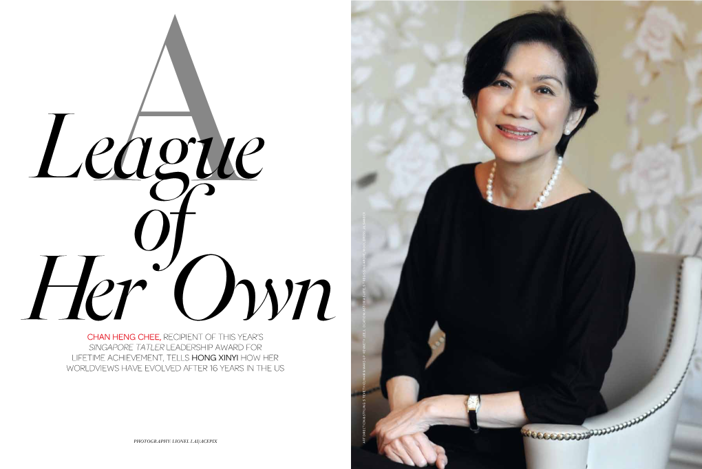 Chan Heng Chee, Recipient of This Year's Singapore Tatler Leadership