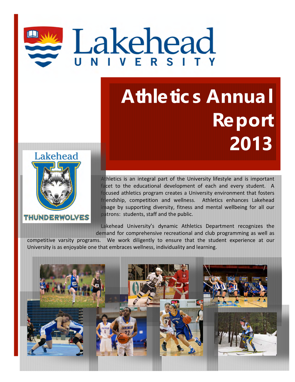 Athletics Annual Report 2013