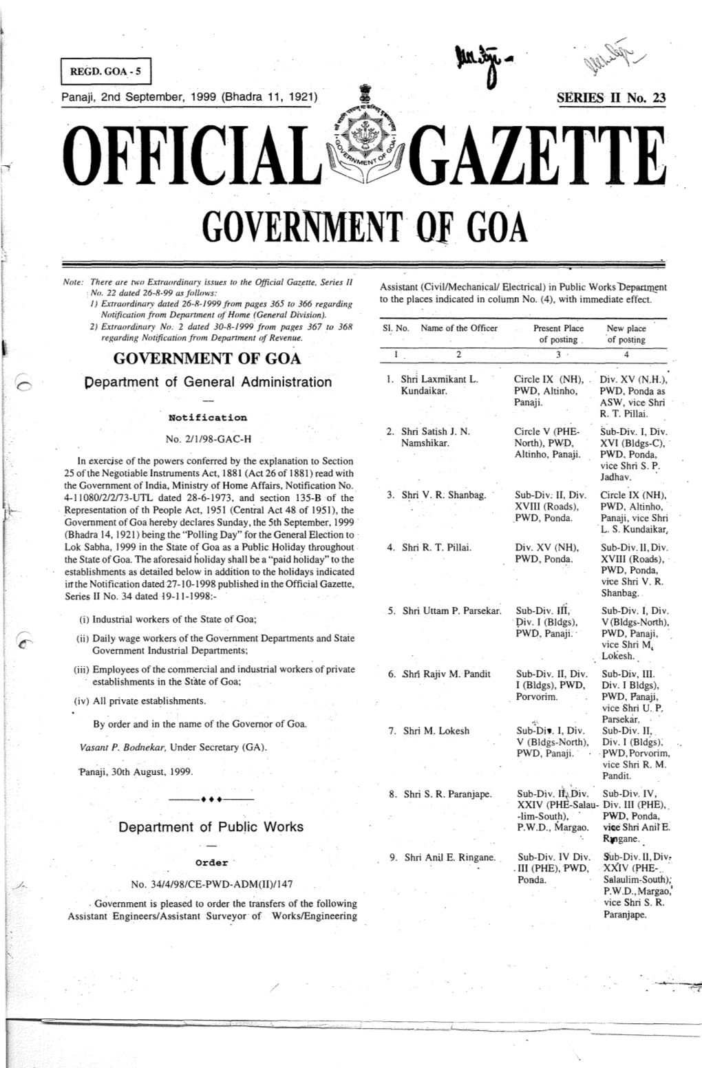 Government of Goa