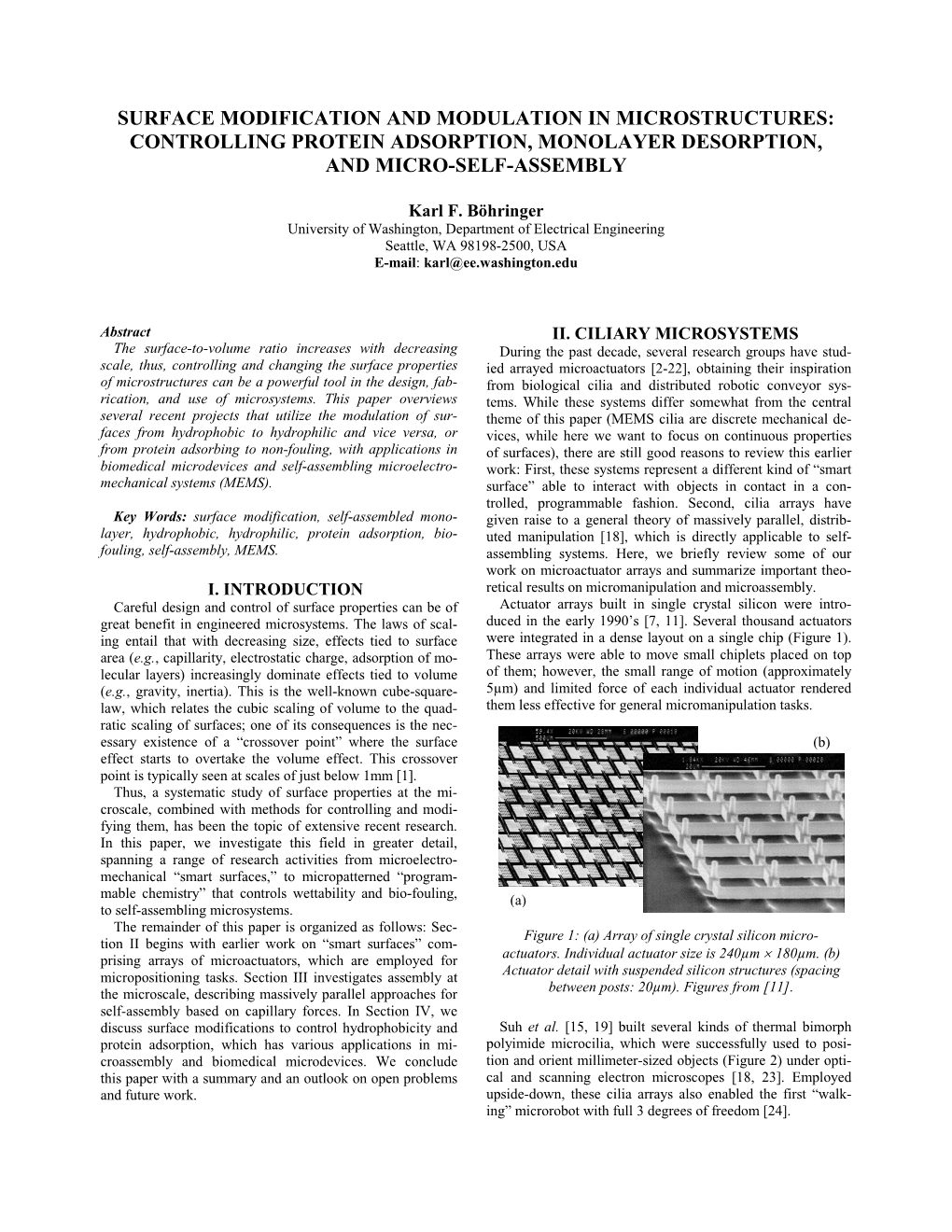 Controlling Protein Adsorption, Monolayer Desorption, and Micro-Self-Assembly