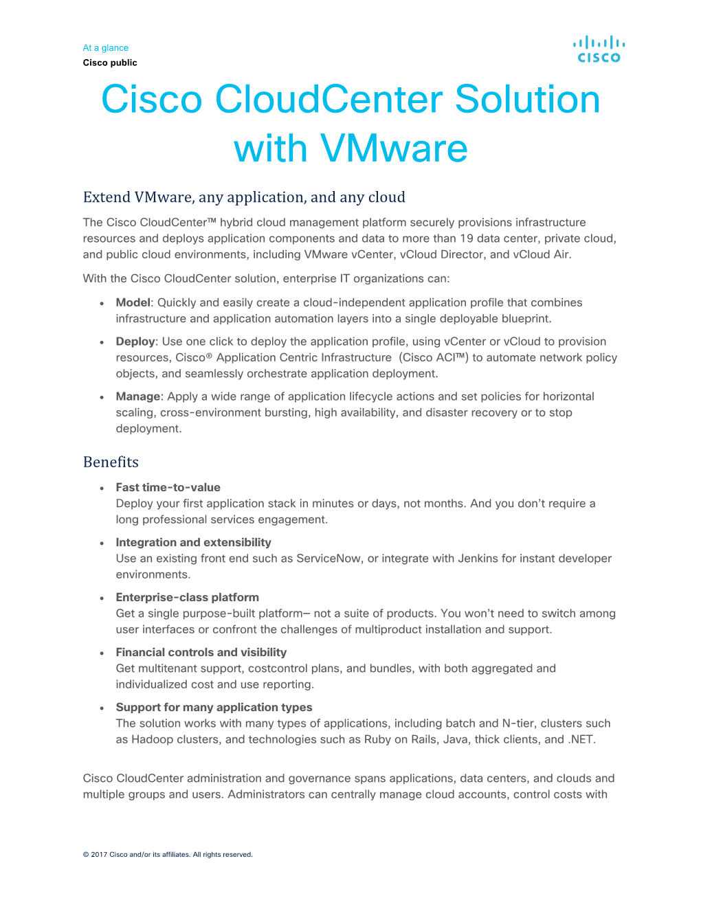 Cisco Cloudcenter Solution with Vmware