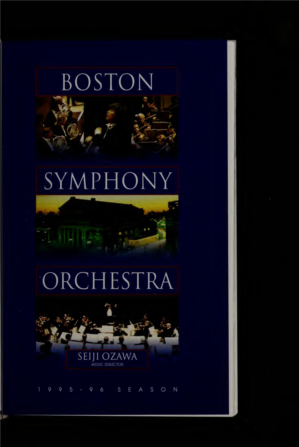 Boston Symphony Orchestra Concert Programs, Season 115, 1995-1996