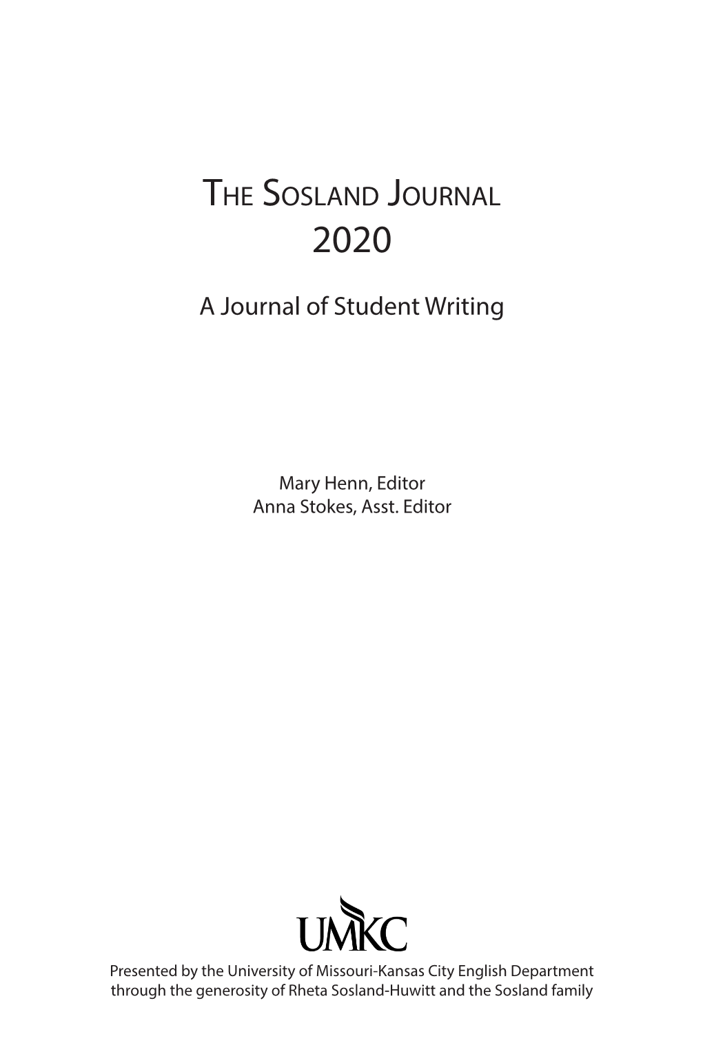 The Sosland Journal 2020