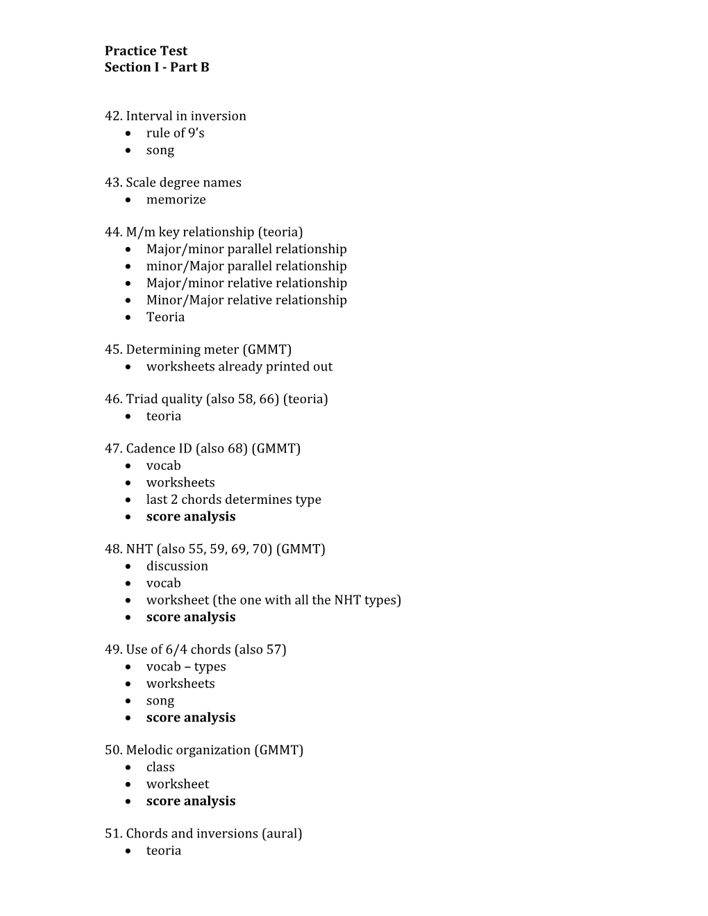 Section I - Part B