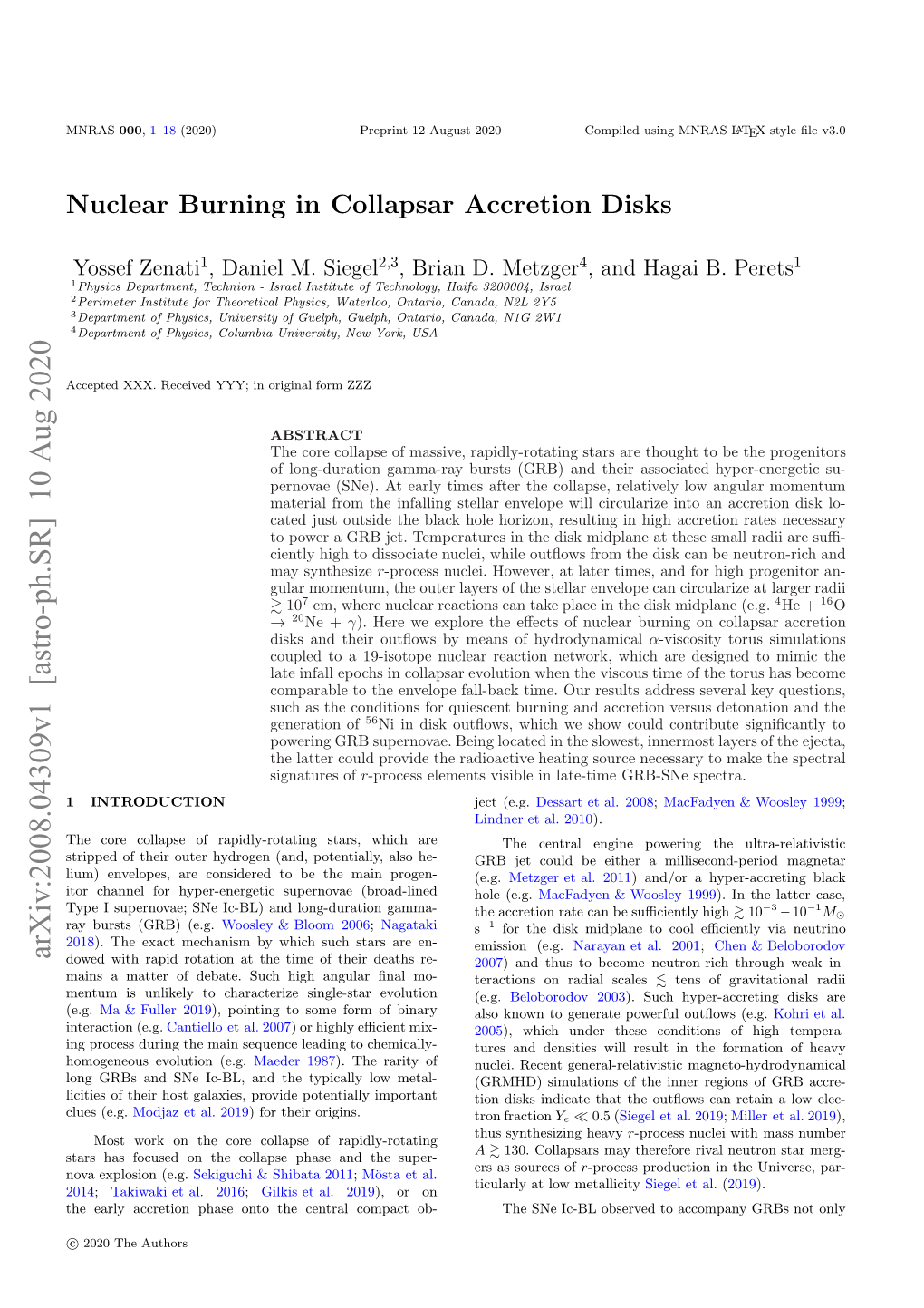 Nuclear Burning in Collapsar Accretion Disks 3