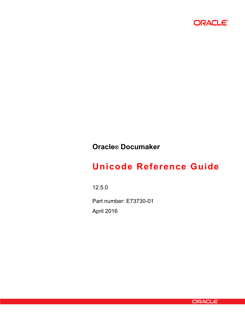 Unicode Reference Guide