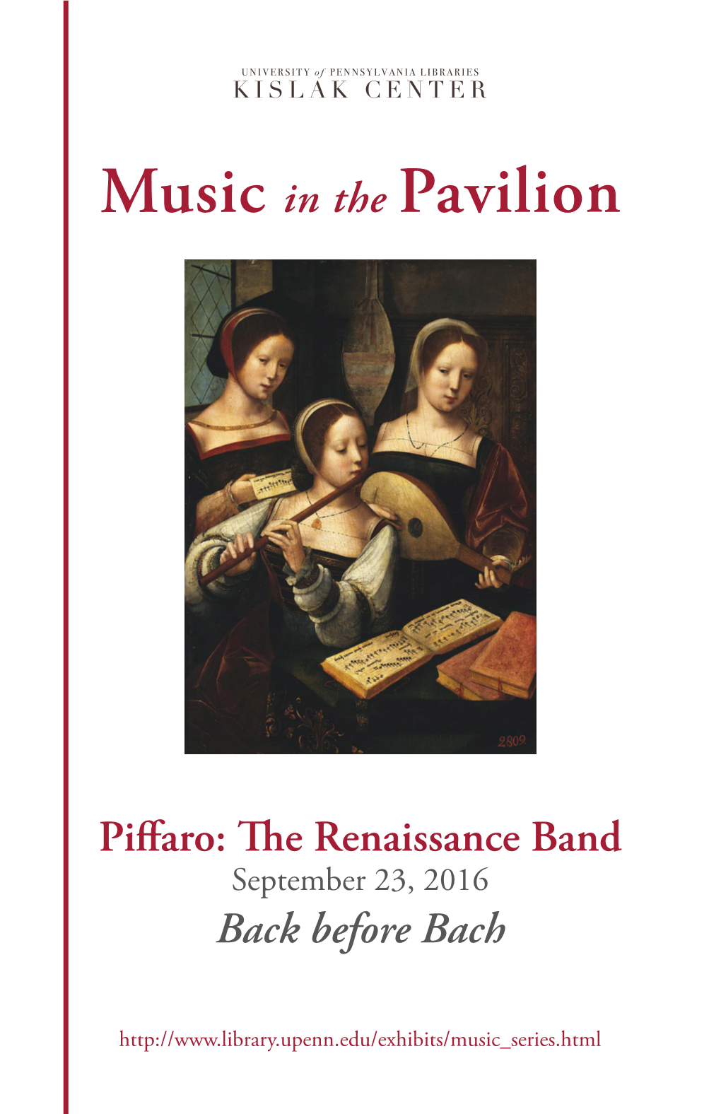 Music in the Pavilion: Piffaro: the Renaissance Band