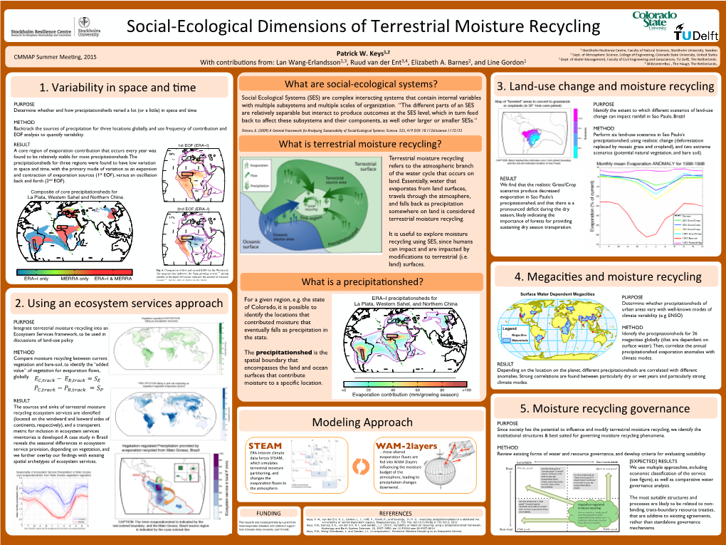 Social-Ecological Dimensions of Terrestrial Moisture Recycling