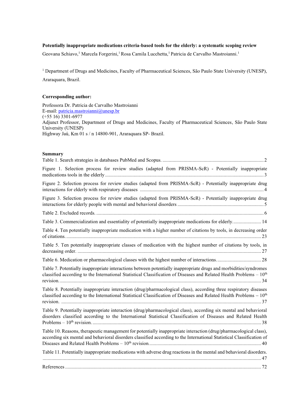 Potentially Inappropriate Medications Criteria-Based Tools for The