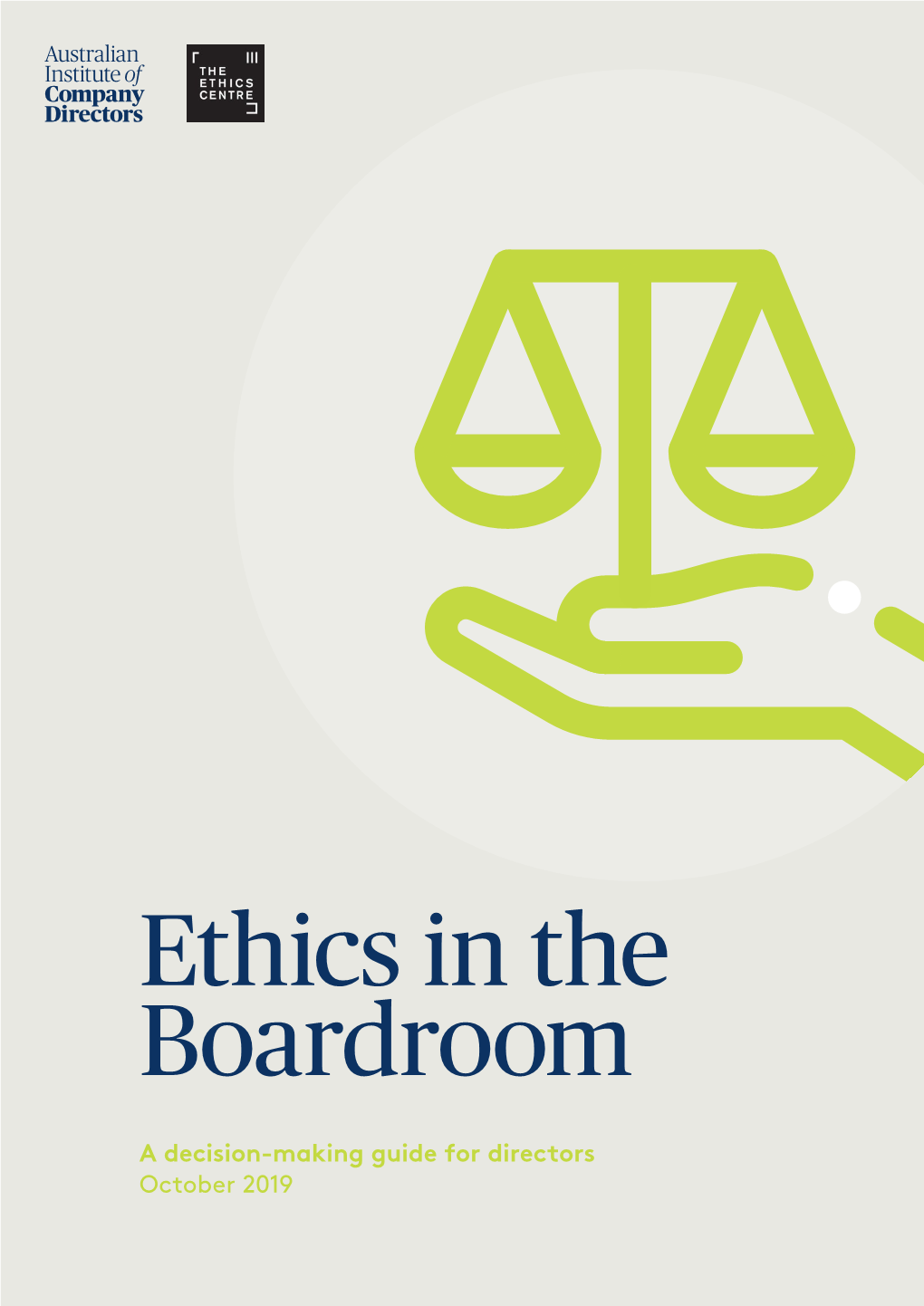 Ethics in the Boardroom
